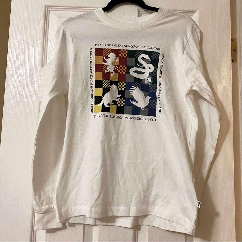 Womens Harry Potter Hogwarts Logo LongSleeve Shirt